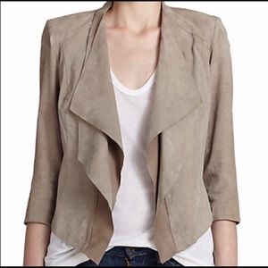 Lamarque Suede Zura Cascade Fringed Jacket.